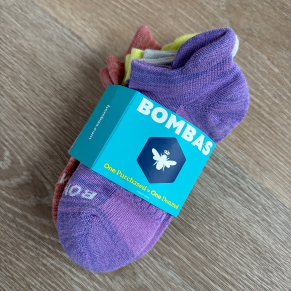 Bombas Other - BOMBAS NEW youth 12T-Y3 girls midweight ankle socks 4-pack